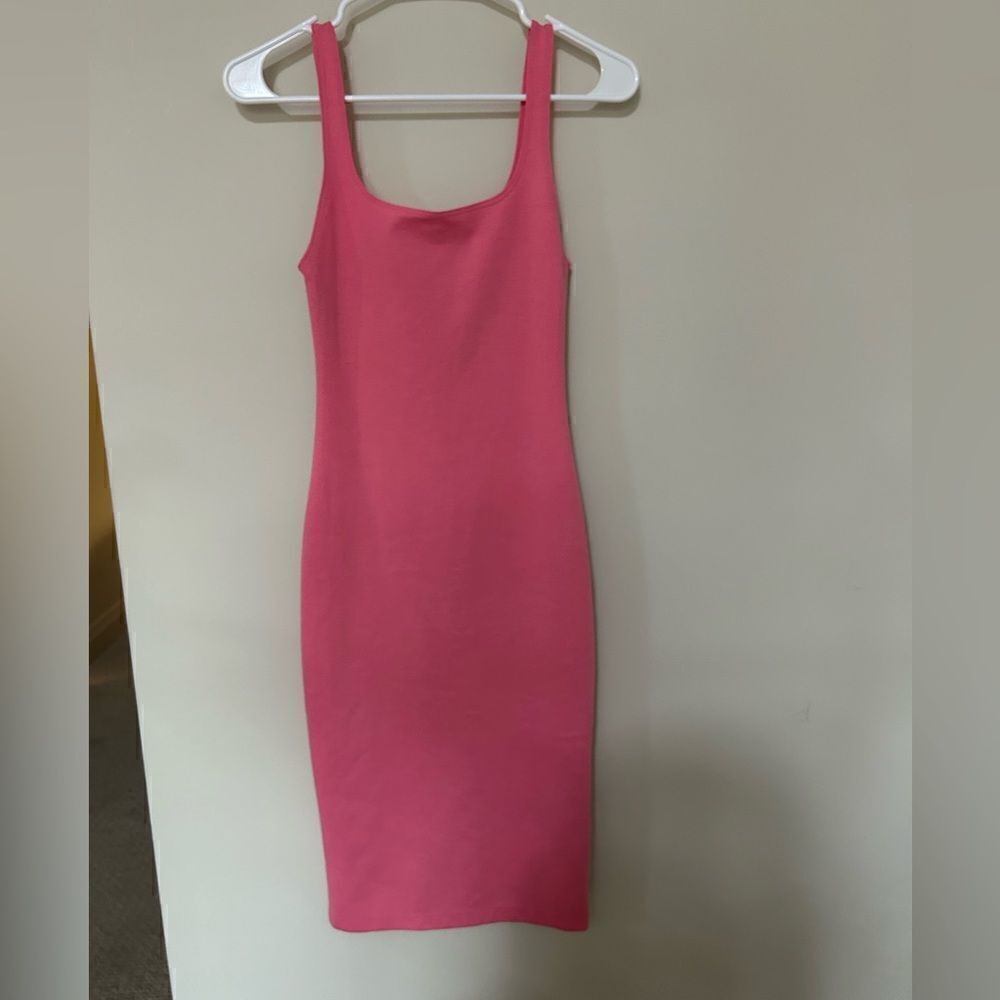 NEW Zara Pink Pencil Midi Dress